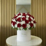 100 Pink And White Roses Bucquet