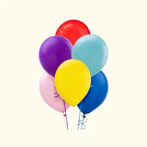 Mixed Color Balloons (Set of 6) ( JOD 10)