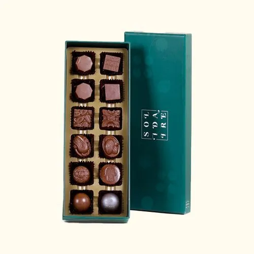Solidaire Assorted Chocolate Box – 12 Pieces ( JOD 28)