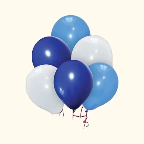 Blue ocean Balloons (Set of 6) ( JOD 10)