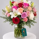 A Bouquet of Mixed Roses