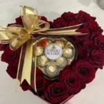 Jouri's heart with Ferrero Rocher chocolate